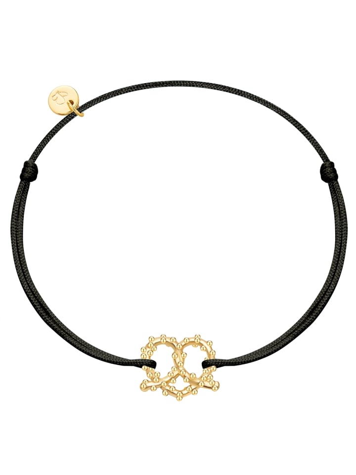 Armband Herz-Breze aus Sterling Silber in gelbgold