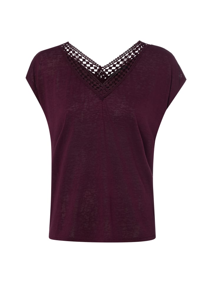 Shirt in aubergine