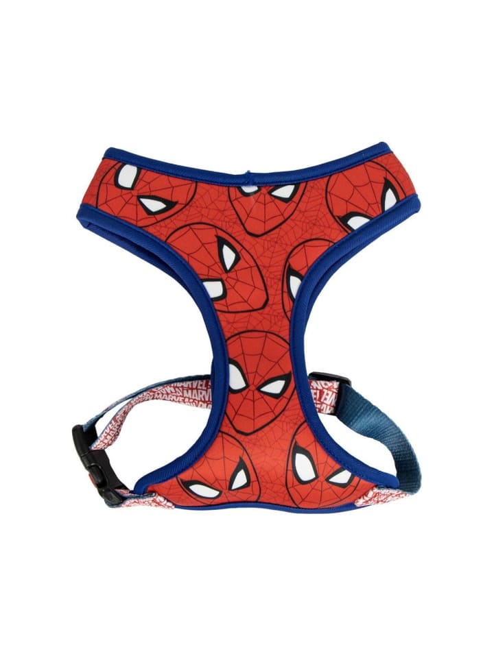 Spiderman Hundegeschirr M/L Verstellbar & bequem für Hunde in Mehrfarbig