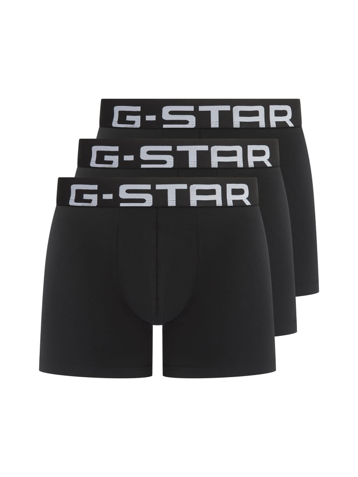Boxershort 3er Pack in Schwarz