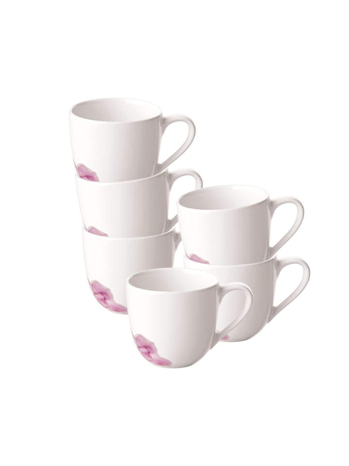 6er Set Espressotassen Rose Garden in Bunt 70 ml
