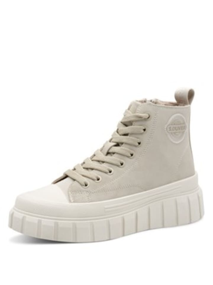 Schnürschuh in beige