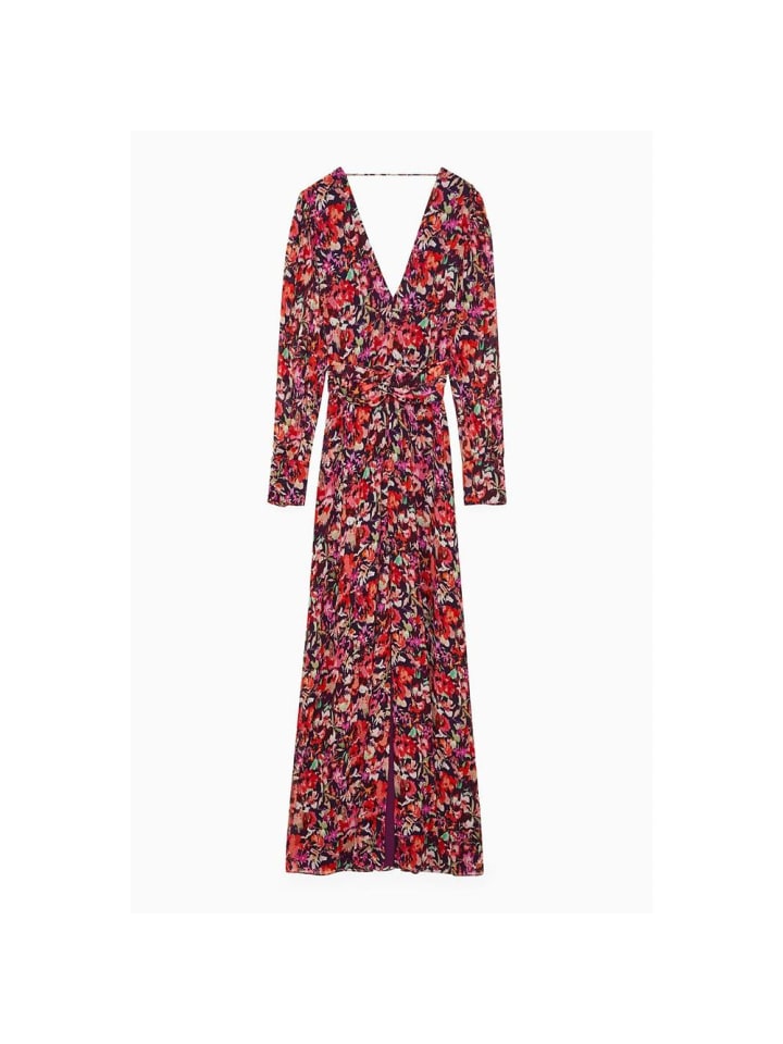 Rot Viskose Casual Kleid