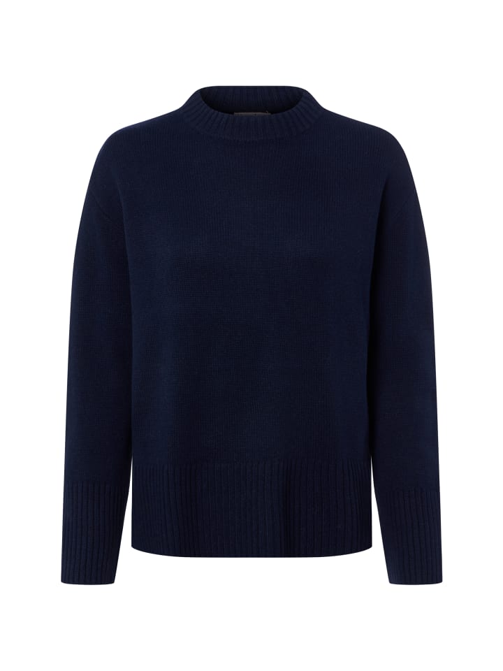 Wollpullover in marine - 0006