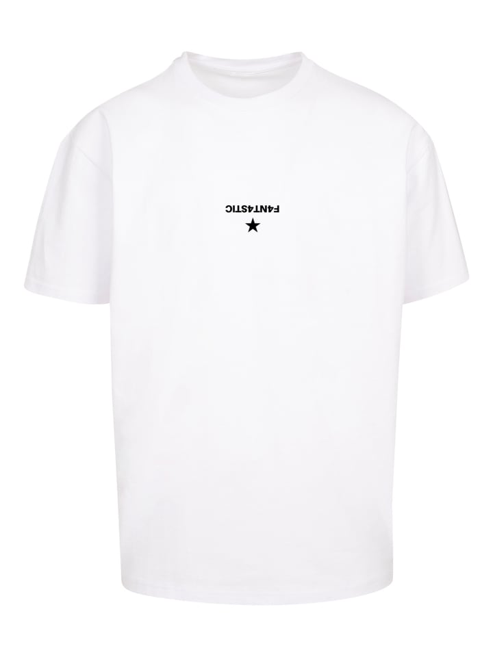Abstract Geometric T-Shirt günstig limango in weiß Oversize kaufen Heavy | F4NT4STIC