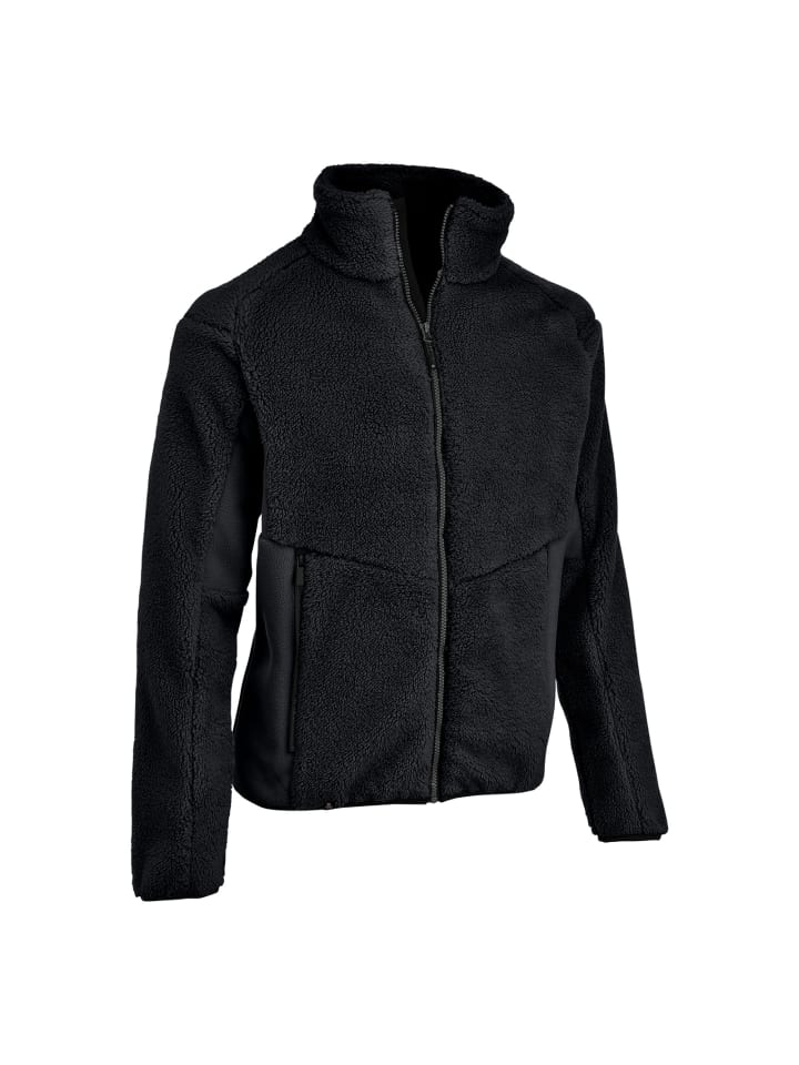 Fleecejacke in Schwarz