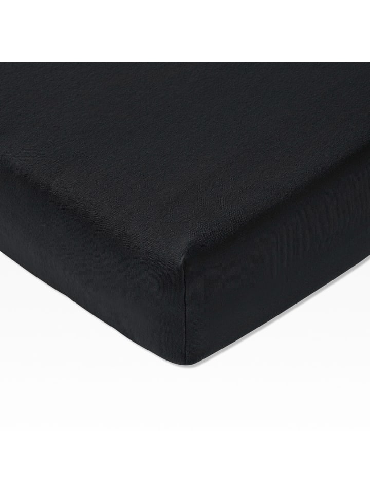 JOOP! UNI Spannbetttuch 140-160x200 cm, Schwarz