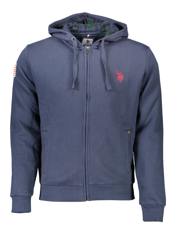 Blau Baumwolle Herren Sweatshirt
