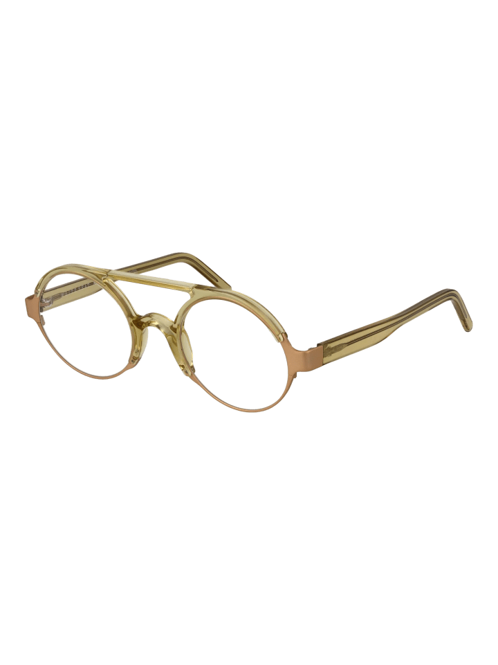 Unisex Optische Fassungen Rund Gold