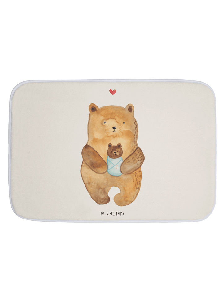 Badvorleger Bär Baby ohne Spruch in Weiß