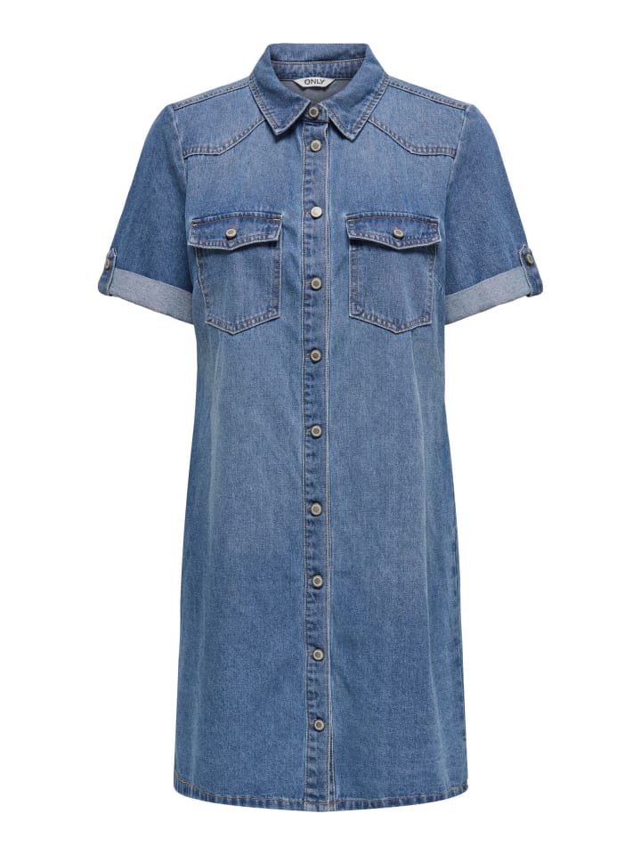 Jeanskleid in Medium Blue Denim