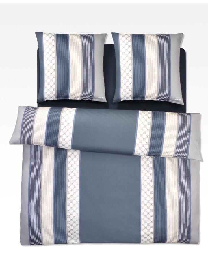 JOOP! CORNFLOWER STRIPES Garnitur 200x220 cm, Deep Coal