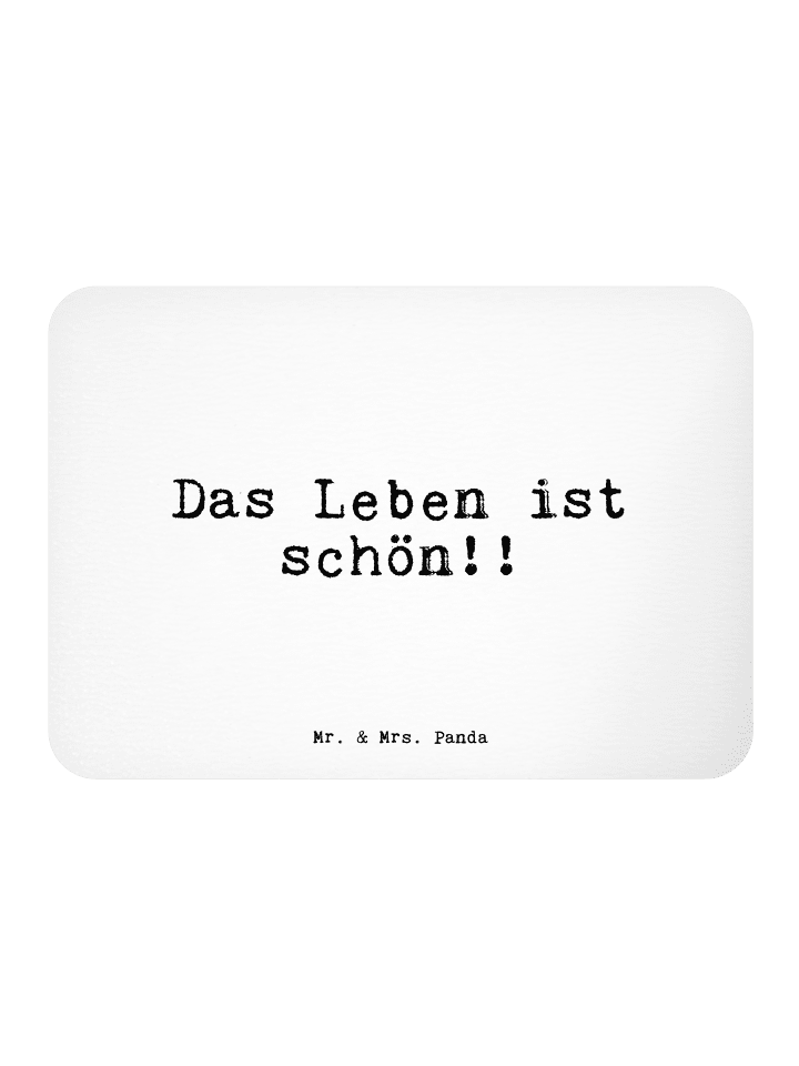 Magnet Das Leben ist schön!!... mit Spruch in Weiß