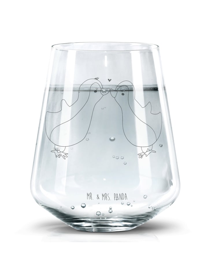Tumbler Pinguin Liebe ohne Spruch in Transparent