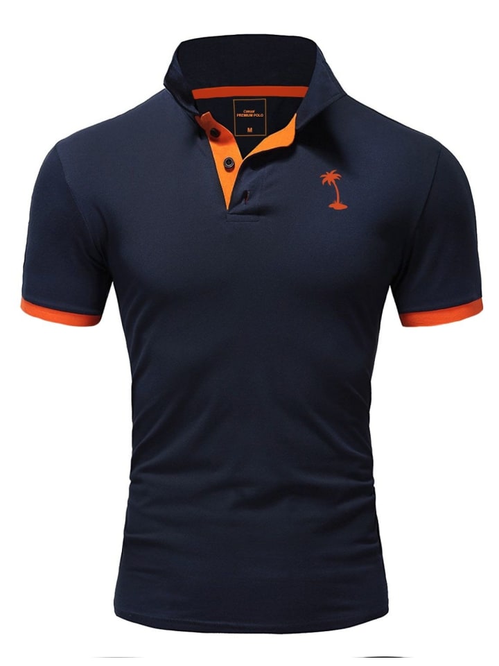 Poloshirt PALM in navy