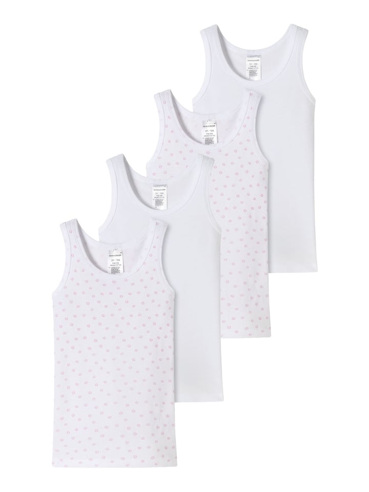 Unterhemd Allday Basic in rosa-weiss