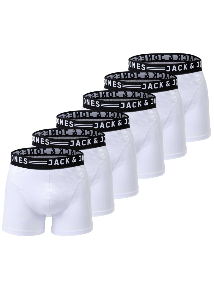 Boxershort 6er Pack in Weiß