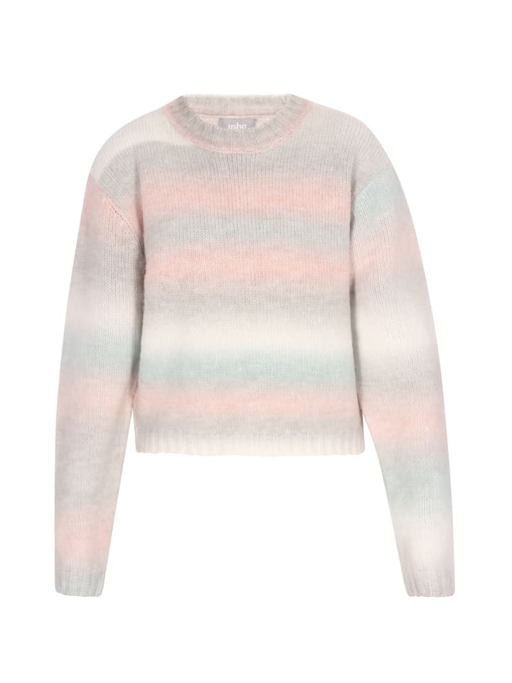 Damen Pullover in Hellblau Mehrfarbig