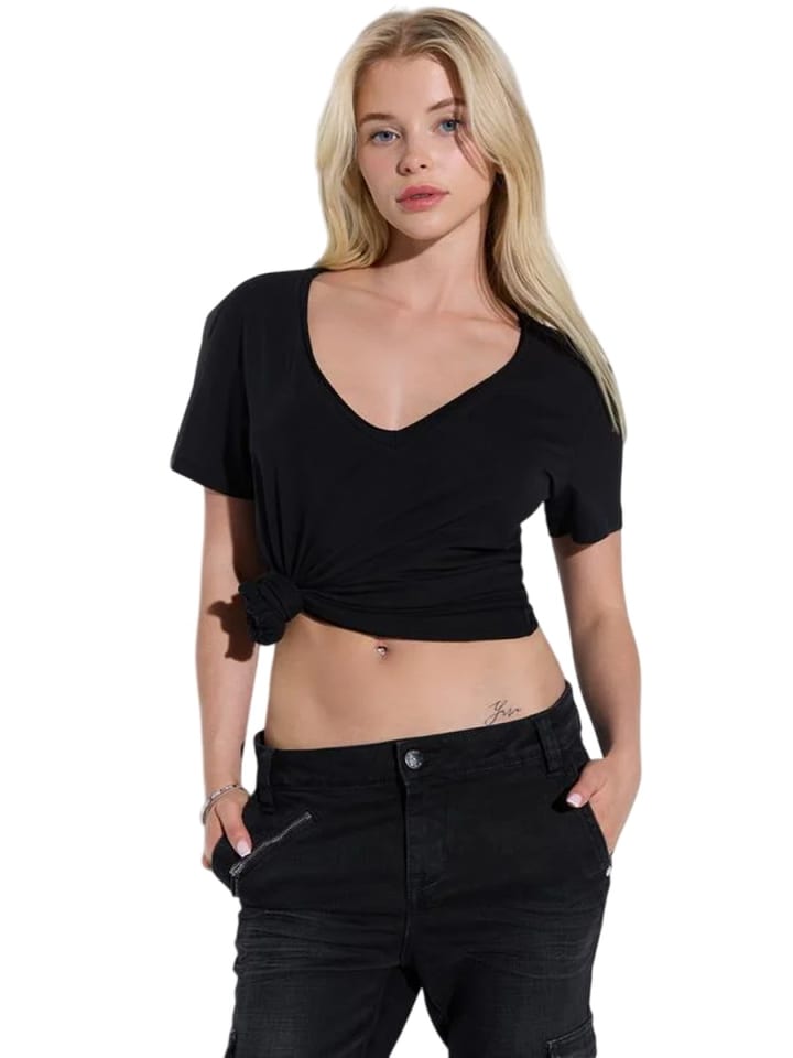 Shirt in Schwarz