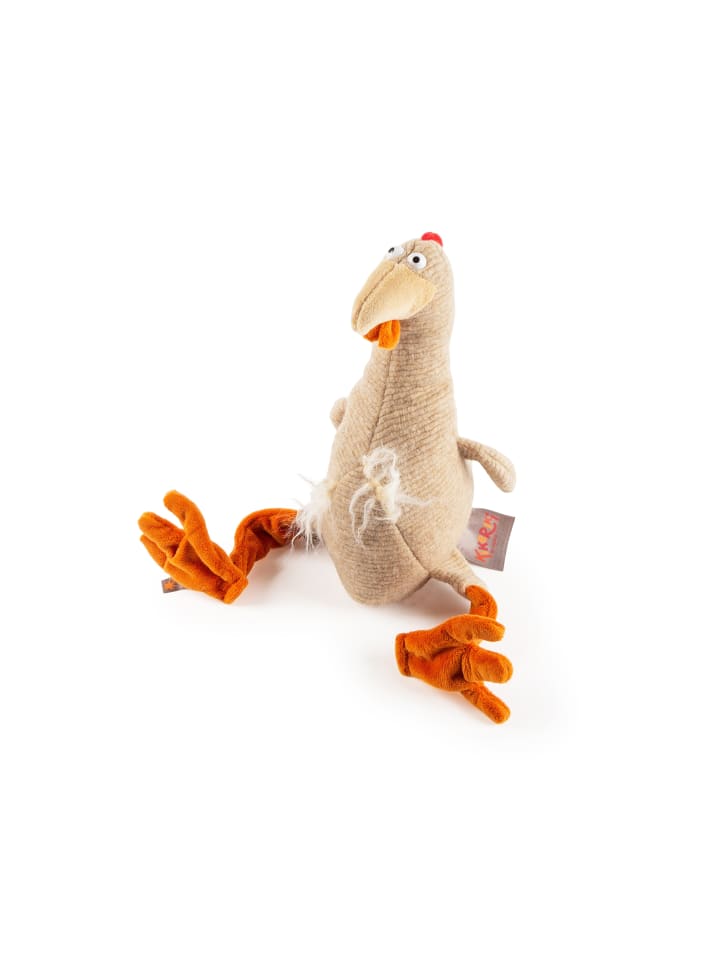 Kuscheltier Lost Chicken Kikeriki in beige/orange