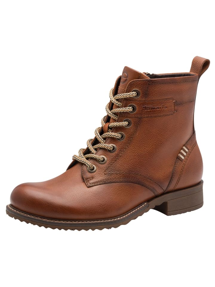 Stiefelette in COGNAC LEATHER
