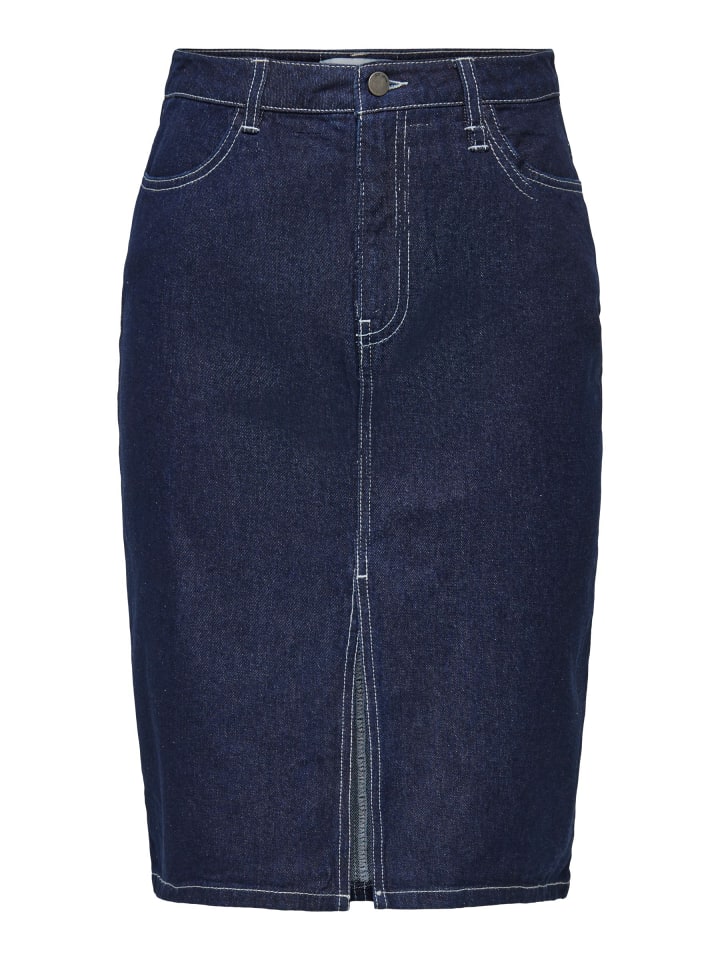 Jeansrock in Dark Blue Denim