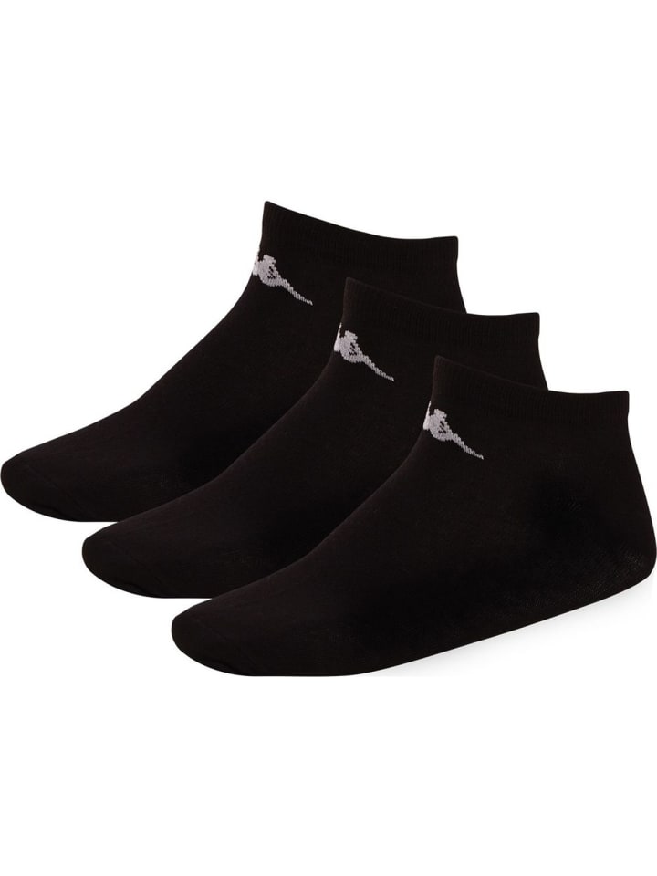 Socke "Knöchelhohe Socken im 3er Pack" in Schwarz