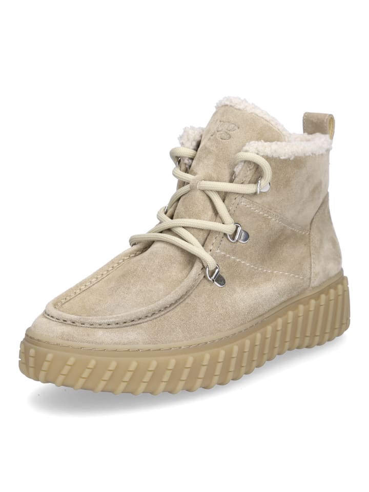 Schnürboot in Beige
