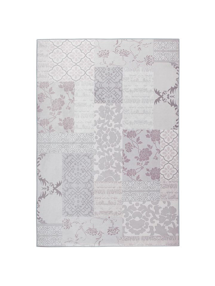 Kurzflor BALLICA in Grau/Rosa - (W) 160 x (H) 1 x (L) 230 cm