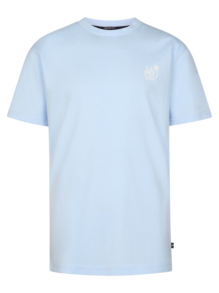 Logo T-Shirt Mariposa in Blau
