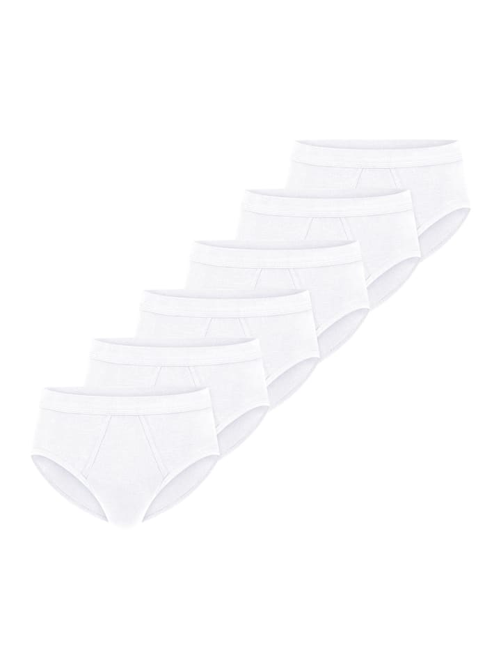 Sportslip / Unterhose Cotton Essentials Feinripp in Weiß