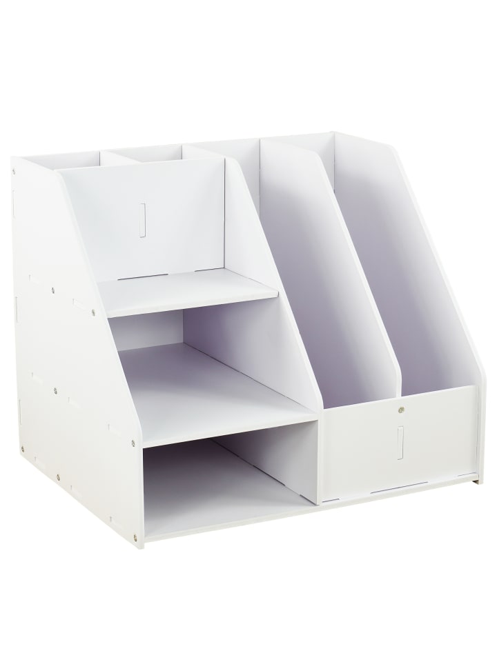 Schreibtisch Organizer in Weiß - (B)33,5 x (H)28 x (T)26,5 cm