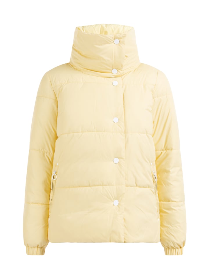Damen Wattierte Winterjacke in Hellgelb