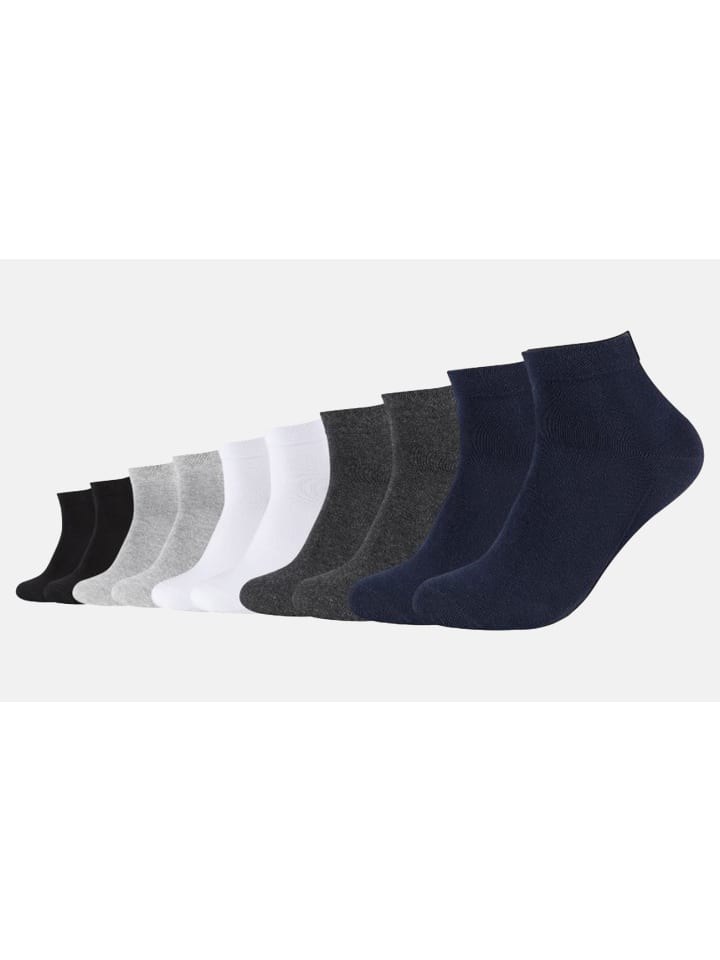 Quartersocken CA-Soft Organic Cotton Quarter 10er Pack in Mehrfarbig