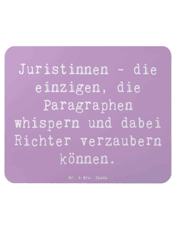 Mousepad Spruch Juristin Zauber mit Spruch in Lavendeltraum