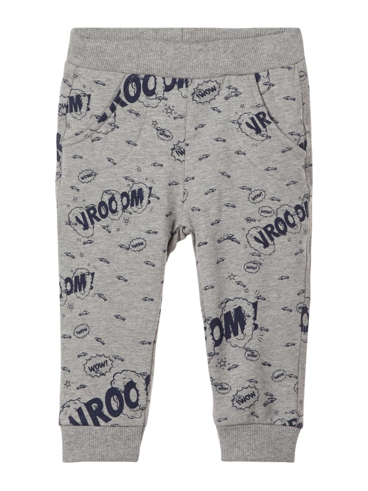 Jungen Bio-Baumwoll Sweat-Hose in Grau