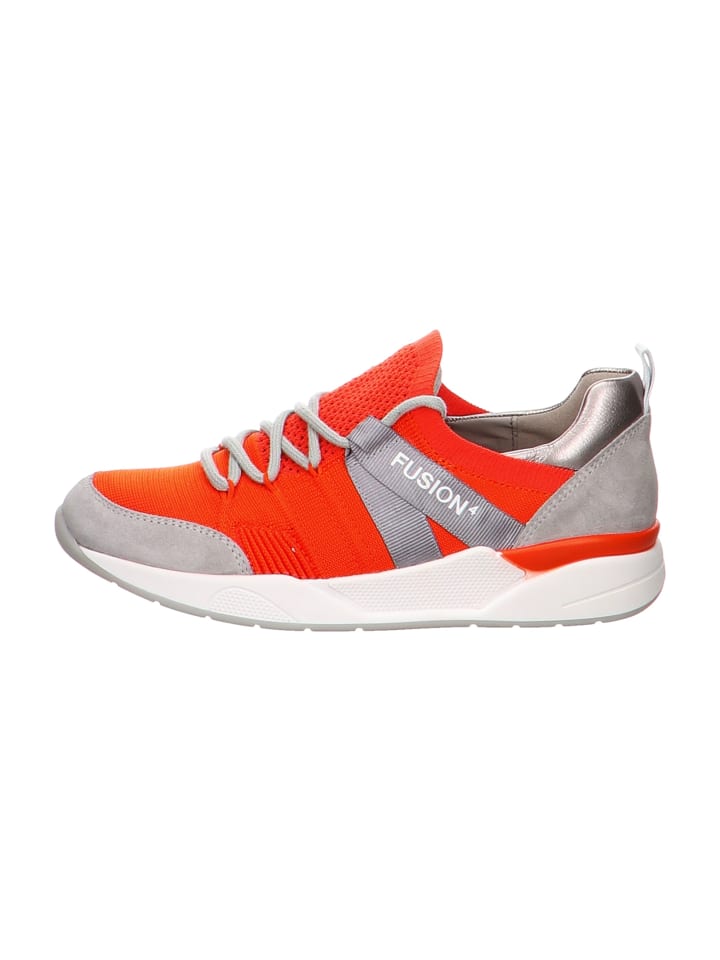 Komfort Schnürschuhe in Orange