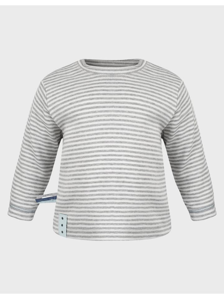 Baby Langarm Shirt in Grey Melange