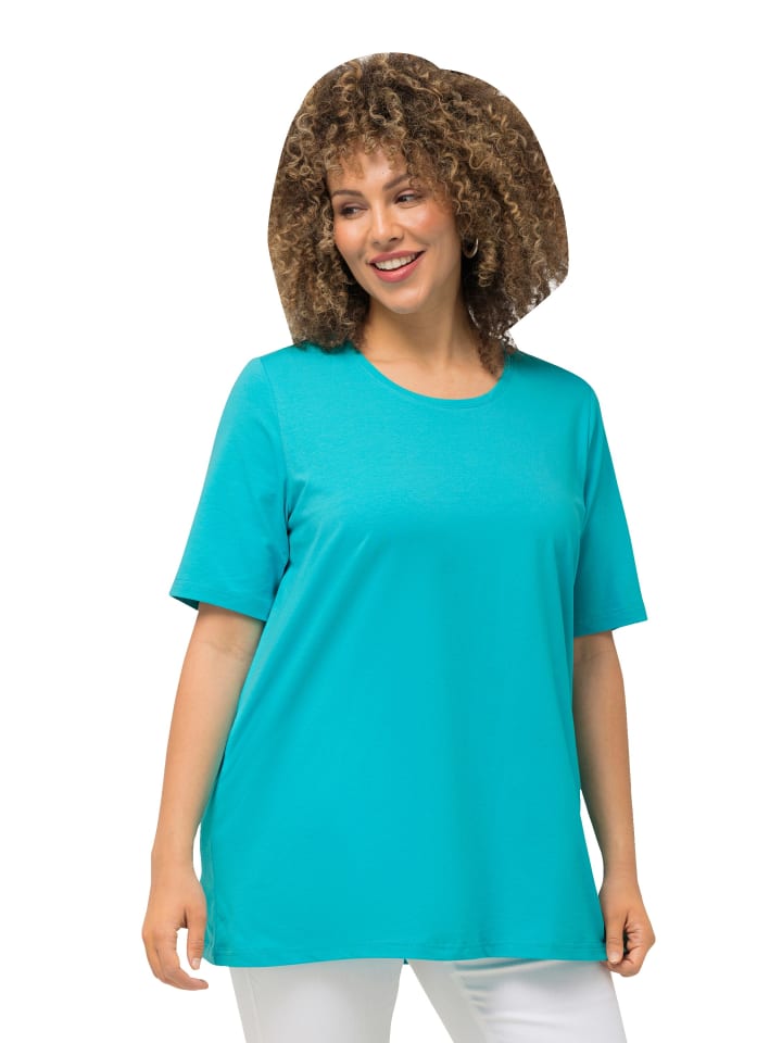 Shirt in tiefes aqua