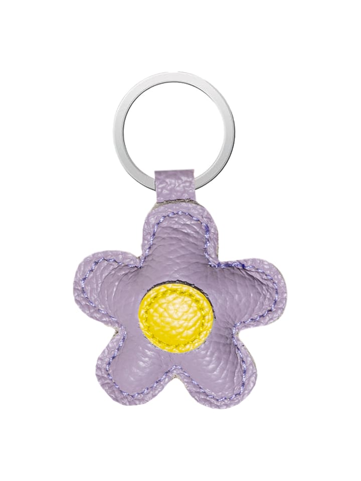 Leder Schlüsselanhänger Blume Schlüsseltasche Schlüsselbund niedlich