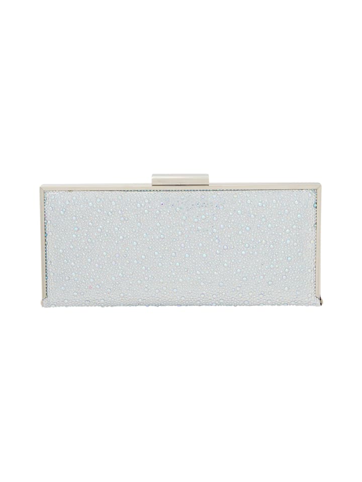 Women Clutch in Silver Multicolor