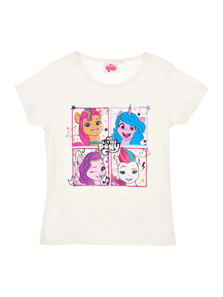 T-Shirt My Little Pony mit Glitzer in Weiß