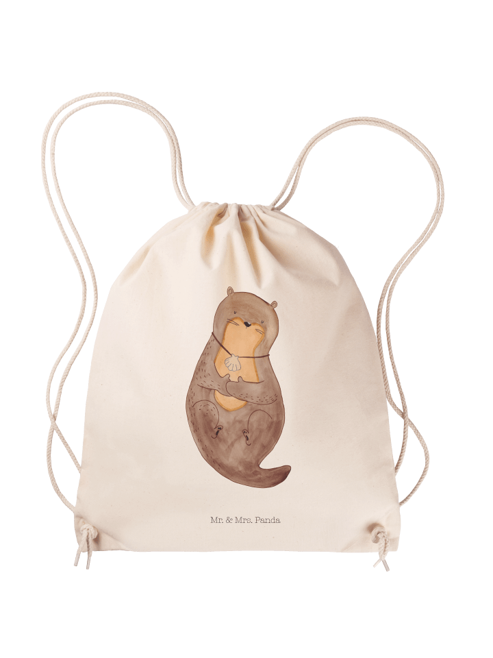 Gym Bag Otter Muschel ohne Spruch in Creme