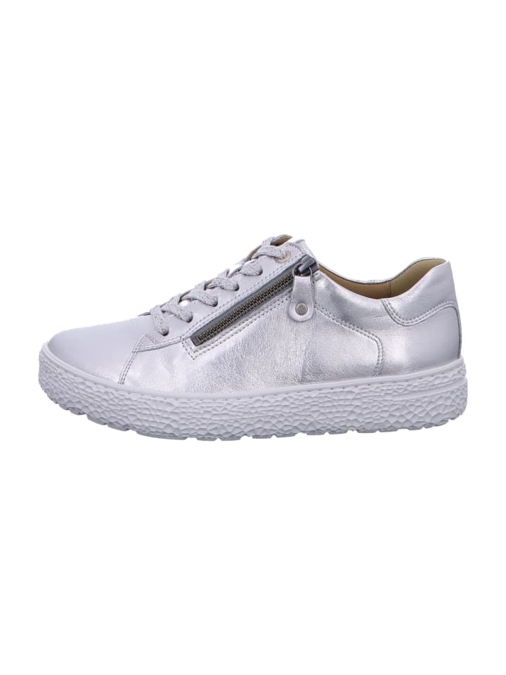 Komfort Schnürschuhe in Silber
