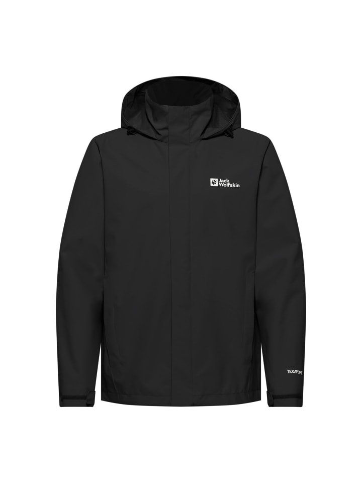 Regenjacke Trailtime 2L Jacket in Schwarz