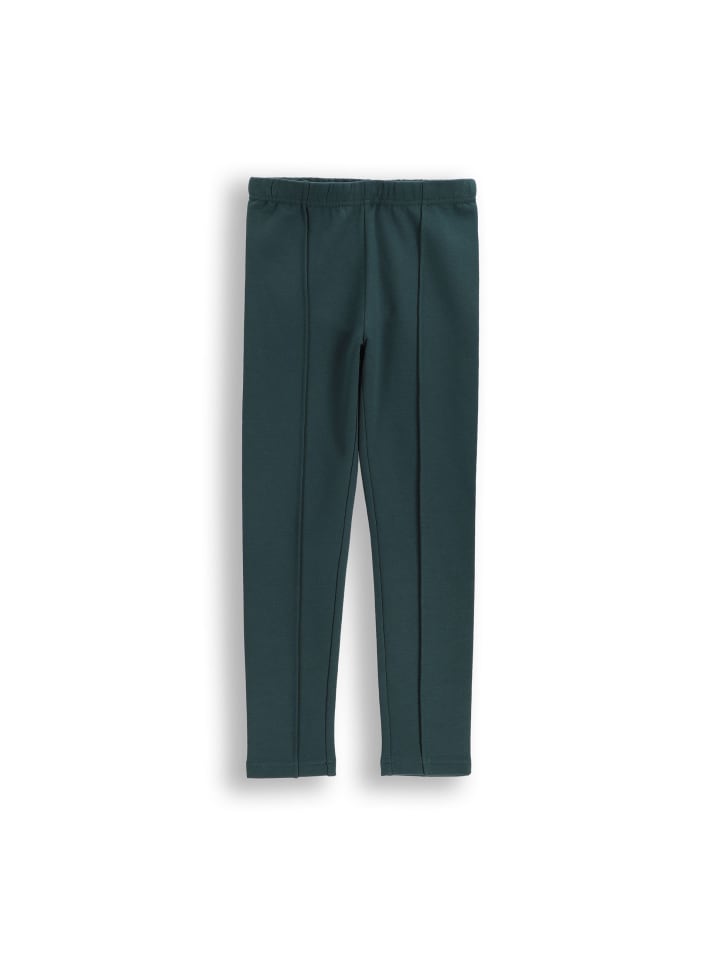 Sweat-Leggings mit langem Hosenbein in grün