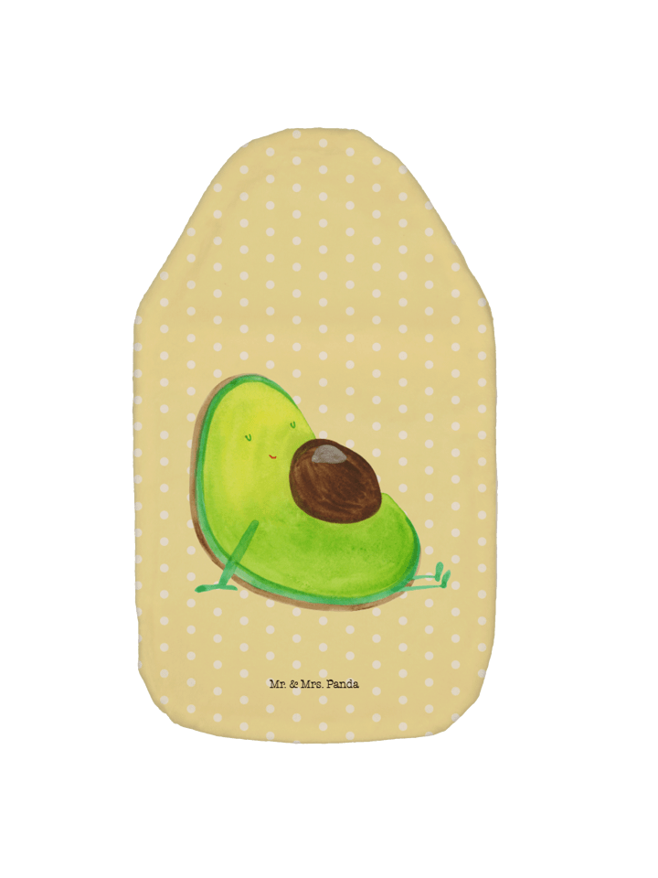 Wärmflasche Avocado Schwangerschaft ohne Spruch in Gelb Pastell