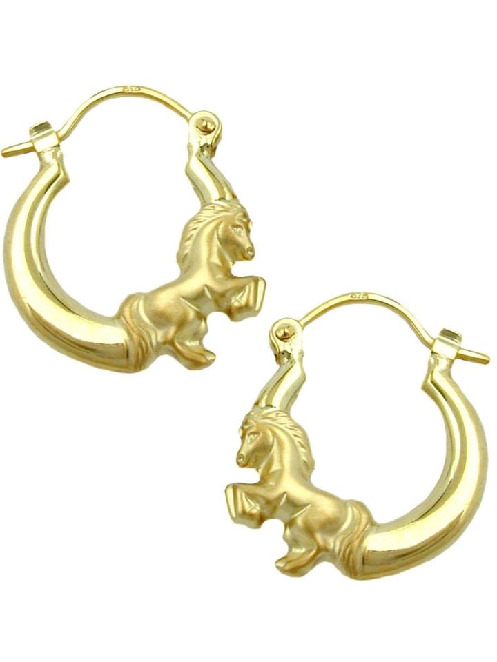 Creole 17x14mm 9Kt GOLD in gold
