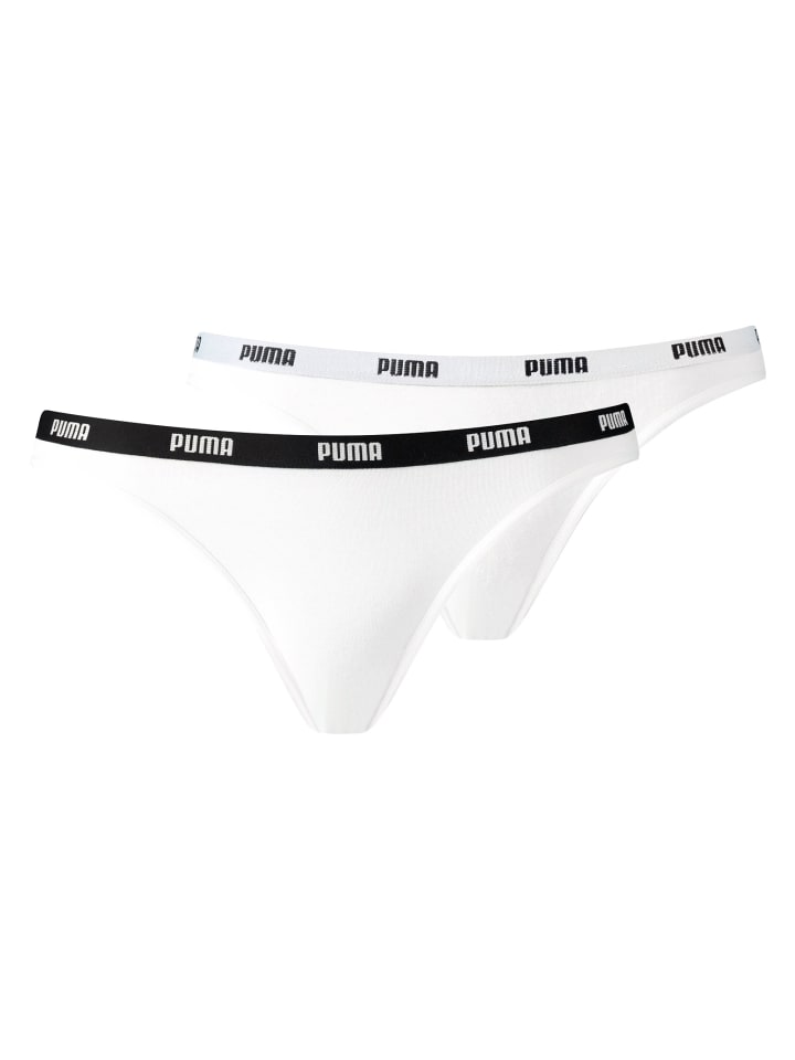 2er Pack Bikini Slips in Weiß