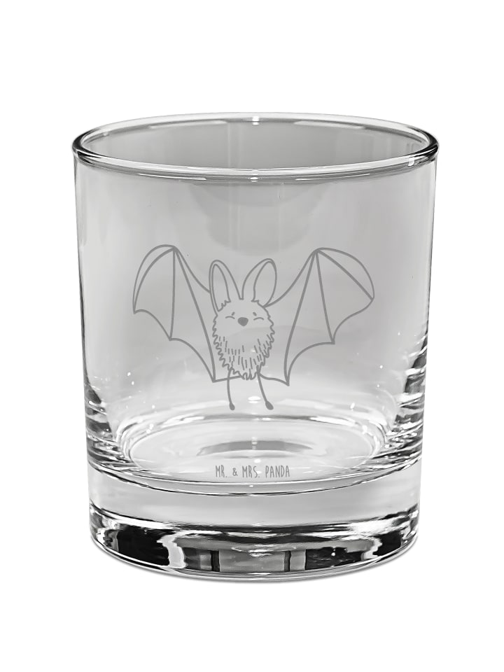 Tumbler Fledermaus Flügel ohne Spruch in Transparent